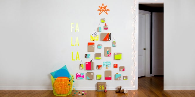 DIY christmas decorations like advent calendar
