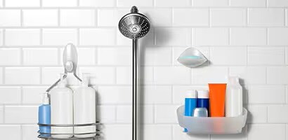 Command bathroom hooks and organisers