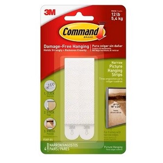 Command™ Narrow Picture Hanging Strips
