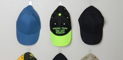 3M hooks for caps, DIY baseball cap holder