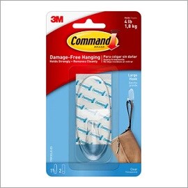 Command™ Clear Large Hooks