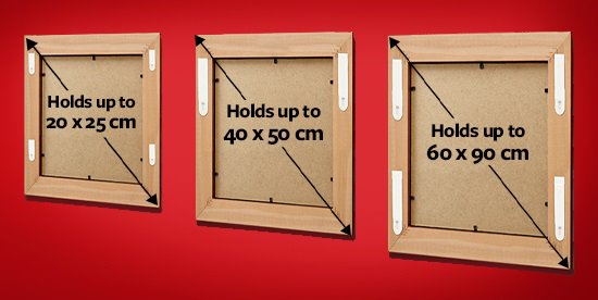 Table comparing Command™ Picture Hanging Strips