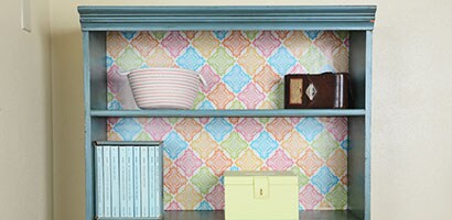 Decorated Bookcase