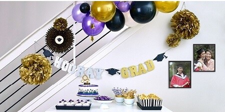 decorations for graduation party using Command™ hooks
