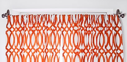Use Command as strong adhesive hooks for hanging curtains