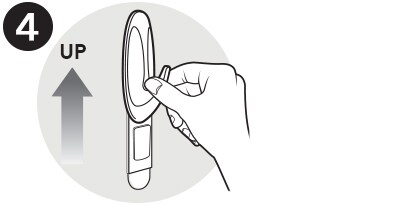 slide the hook up and off
