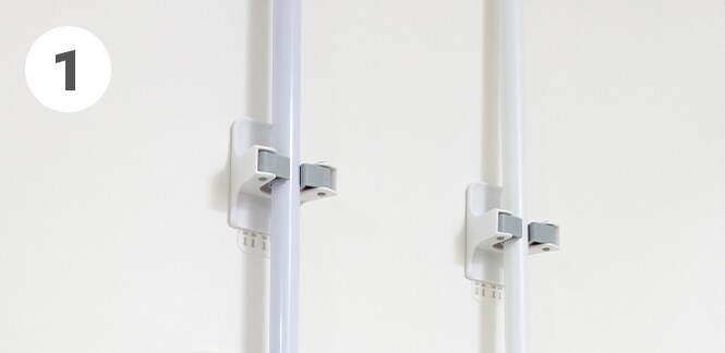 Broom organiser for your laundry room and utility room wall storage 
