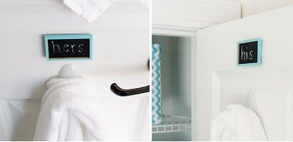 Hang towels with Command bathroom towel hook