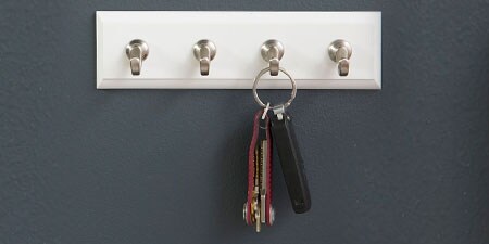 image of command small wall hooks with a black or brushed metal finish