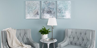 typtich gallery wall inspiration used in small living room
