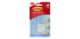 Command™ Clear Decorating Clips 17026CLR, 20 Clips/Pack
