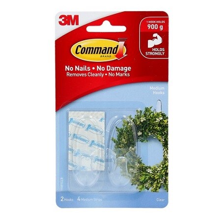 Command™ Medium Hooks Clear
