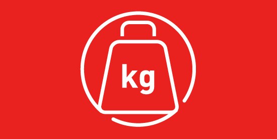 Icon showing a weight to demonstrate that Command™ holds strongly.
