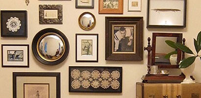 create a family history photo wall