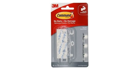 Command™ Clear Round Cord Clips
