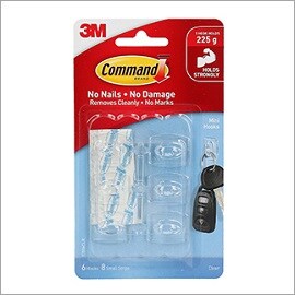 Command™ Clear Mini Hooks